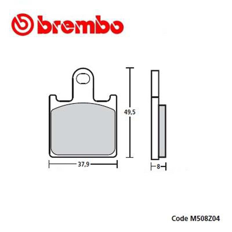 BREMBO PASTIGLIE FRENO Z04 MONTA SU KAWASAKI ZZR1400 06-07