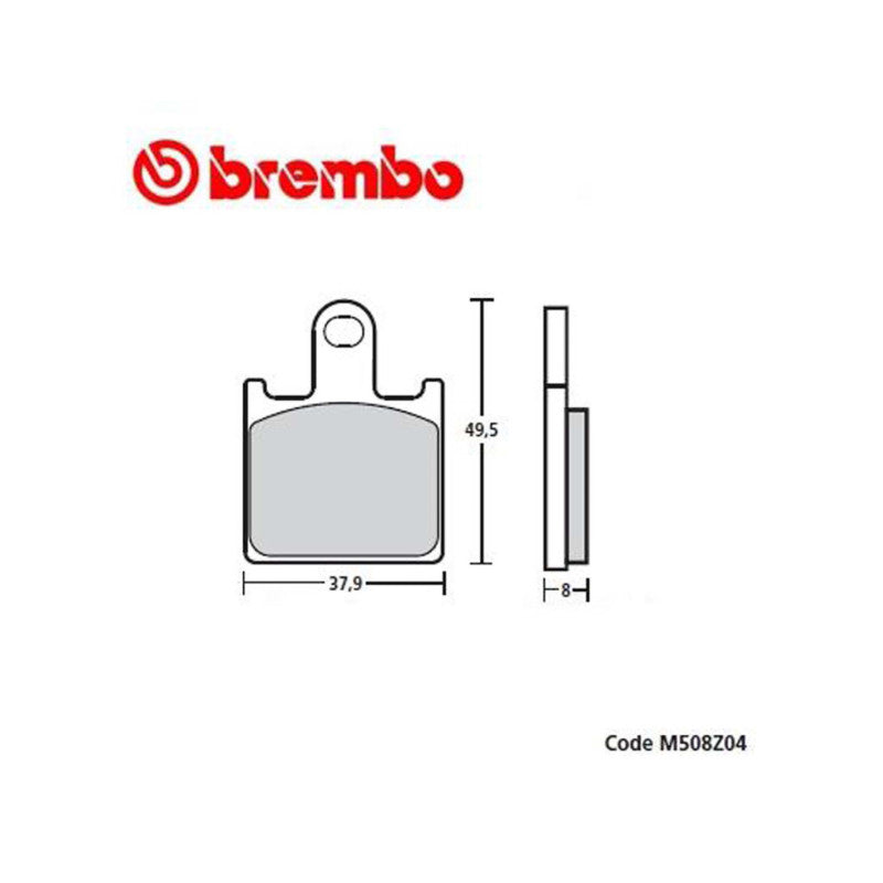 BREMBO PASTIGLIE FRENO Z04 MONTA SU KAWASAKI ZZR1400 08-11
