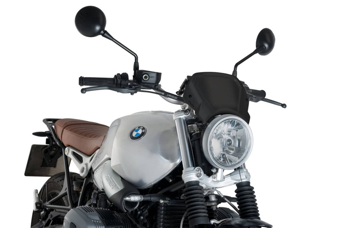 PUIG CARENATURA FRONTALE IN ALLUMINIO PER BMW R NINE T PURE 17-20 NERO