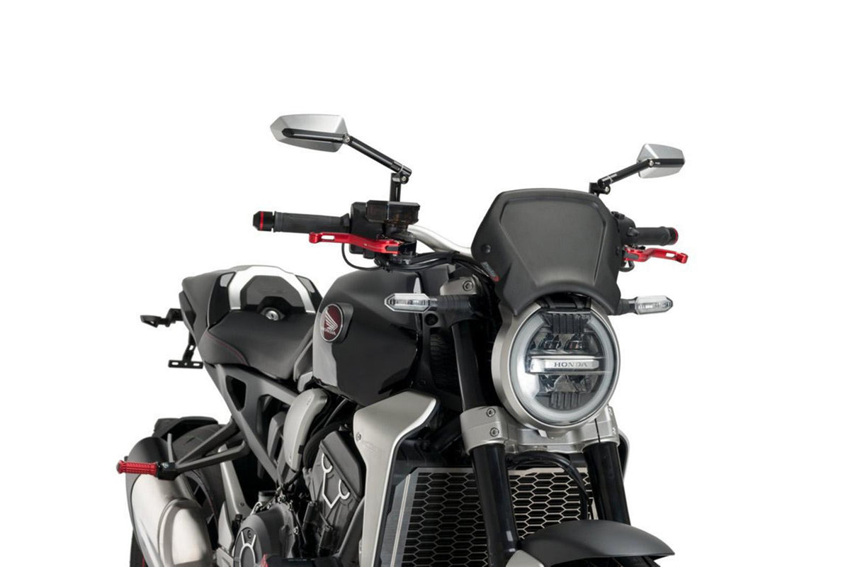 PUIG CARENATURA FRONTALE IN ALLUMINIO PER HONDA CB650R NEO SPORTS CAFE 19-20 NERO