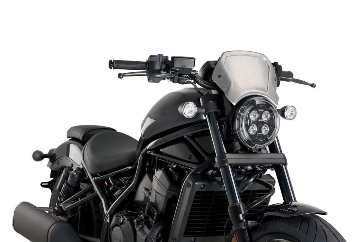 PUIG CARENATURA FRONTALE IN ALLUMINIO HONDA CMX1100 DCT REBEL 21-24 SILVER