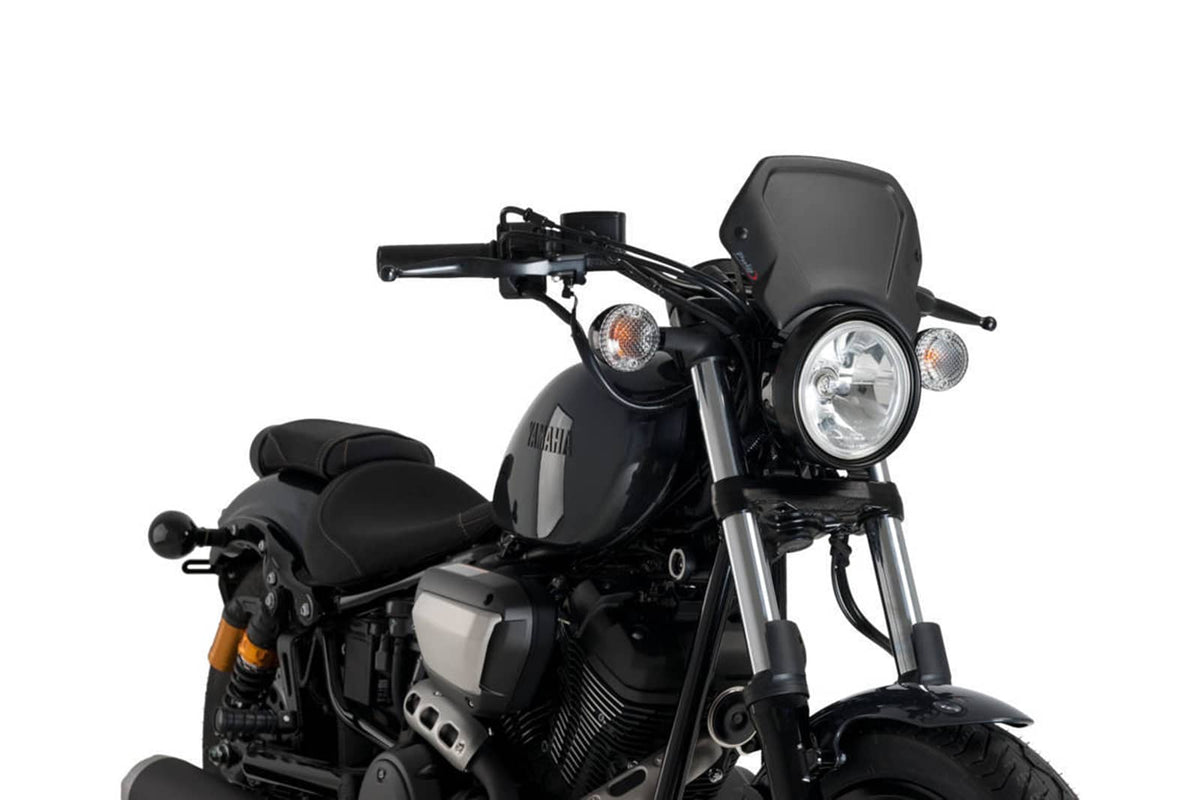 PUIG CARENATURA FRONTALE IN ALLUMINIO PER YAMAHA XV950/R 17-20 NERO