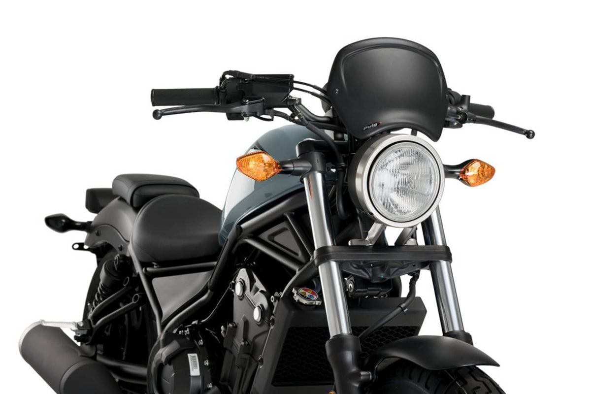 PUIG CARENATURA FRONTALE PER HONDA CMX 500 REBEL 17-19 NERO OPACO