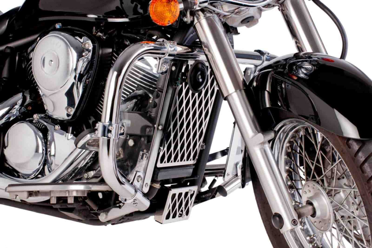 CUSTOM ACCES COPRI RADIATORE PER KAWASAKI VN900 CUSTOM 07-16 INOX