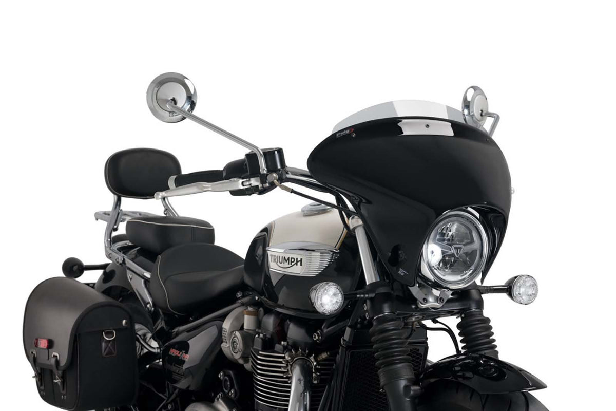 PUIG CUPOLINO BATWING SML SPORT PER TRIUMPH BONNEVILLE SPEEDMASTER 21-25 FUME CHIARO