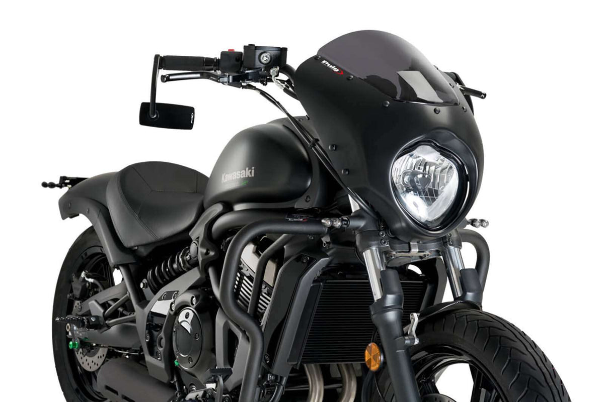 PUIG CUPOLINO SEMICARENATO DARK NIGHT PER KAWASAKI VULCAN S 21-25 FUME SCURO