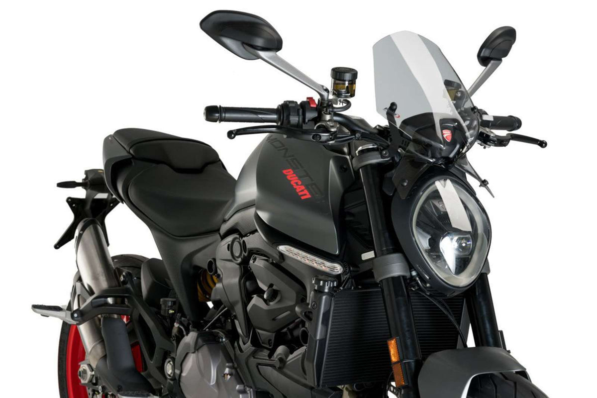 PUIG CUPOLINO NAKED N.G. SPORT PER DUCATI MONSTER 937 24-25 FUME CHIARO