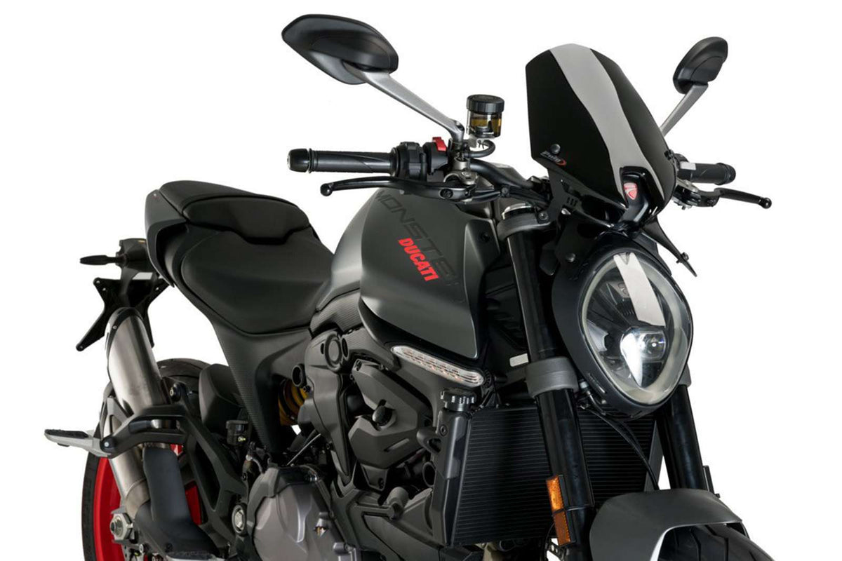 PUIG CUPOLINO NAKED N.G. SPORT PER DUCATI MONSTER 937 PLUS 24-25 NERO