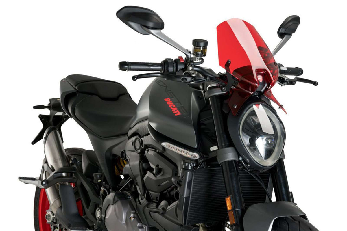 PUIG CUPOLINO NAKED N.G. SPORT PER DUCATI MONSTER 937 21-23 ROSSO