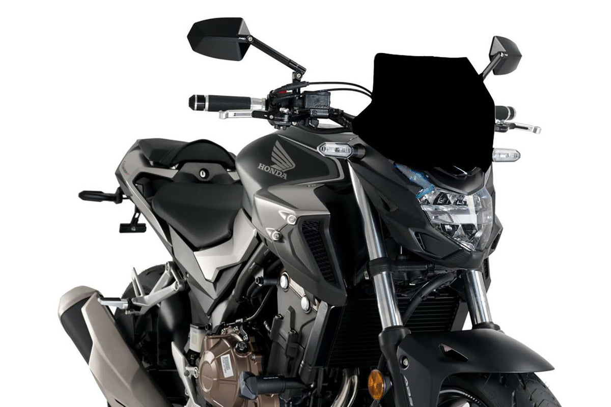 PUIG CUPOLINO NAKED N.G. SPORT PER HONDA CB500F 19-21 NERO-COD.21412N