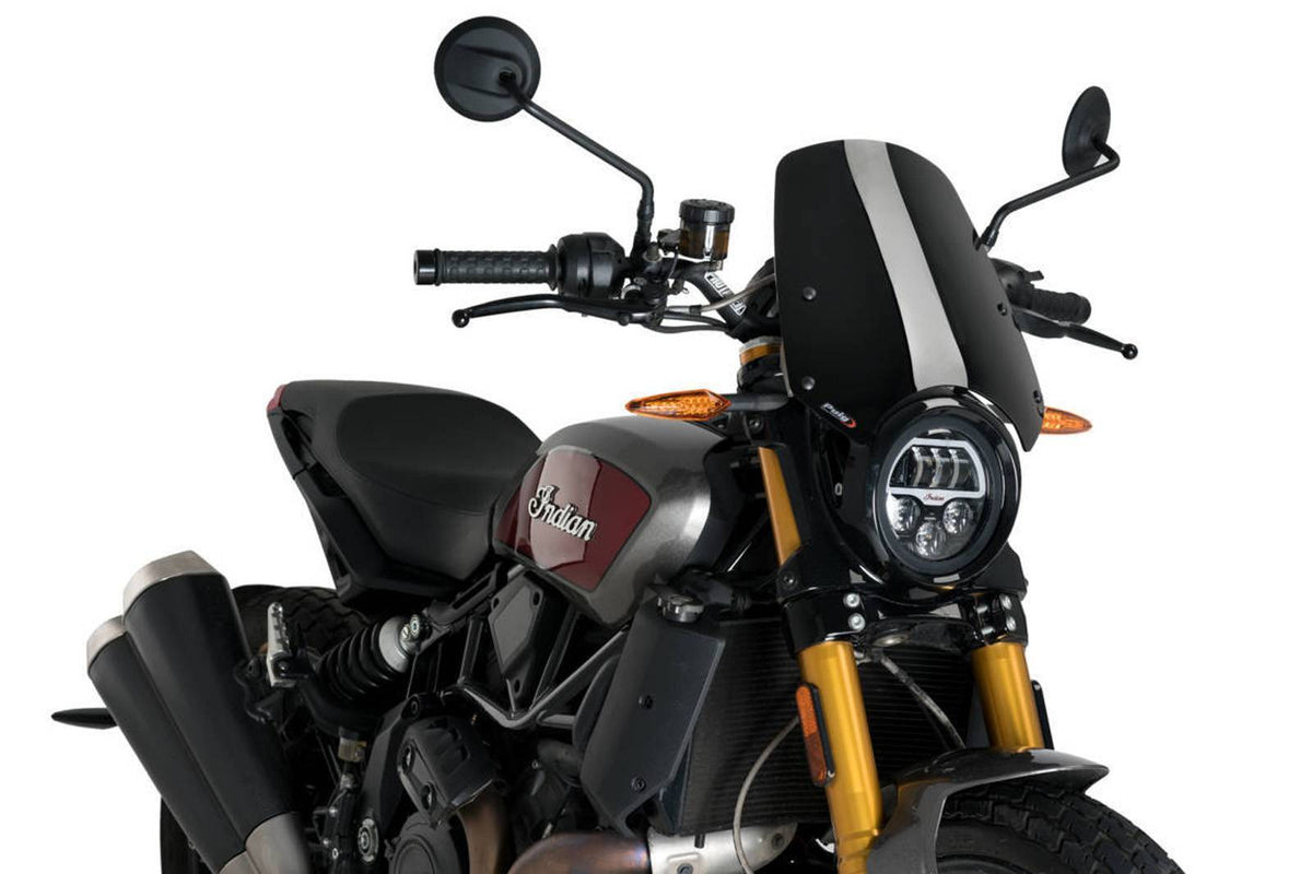 PUIG CUPOLINO NAKED N.G. SPORT PER INDIAN FTR1200 RALLY 19-22 NERO
