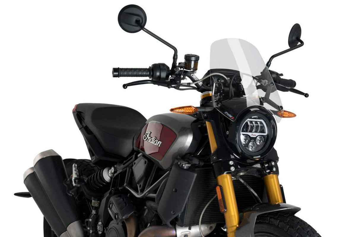 PUIG CUPOLINO NAKED N.G. SPORT PER INDIAN FTR1200 RALLY 19-22 TRASPARENTE
