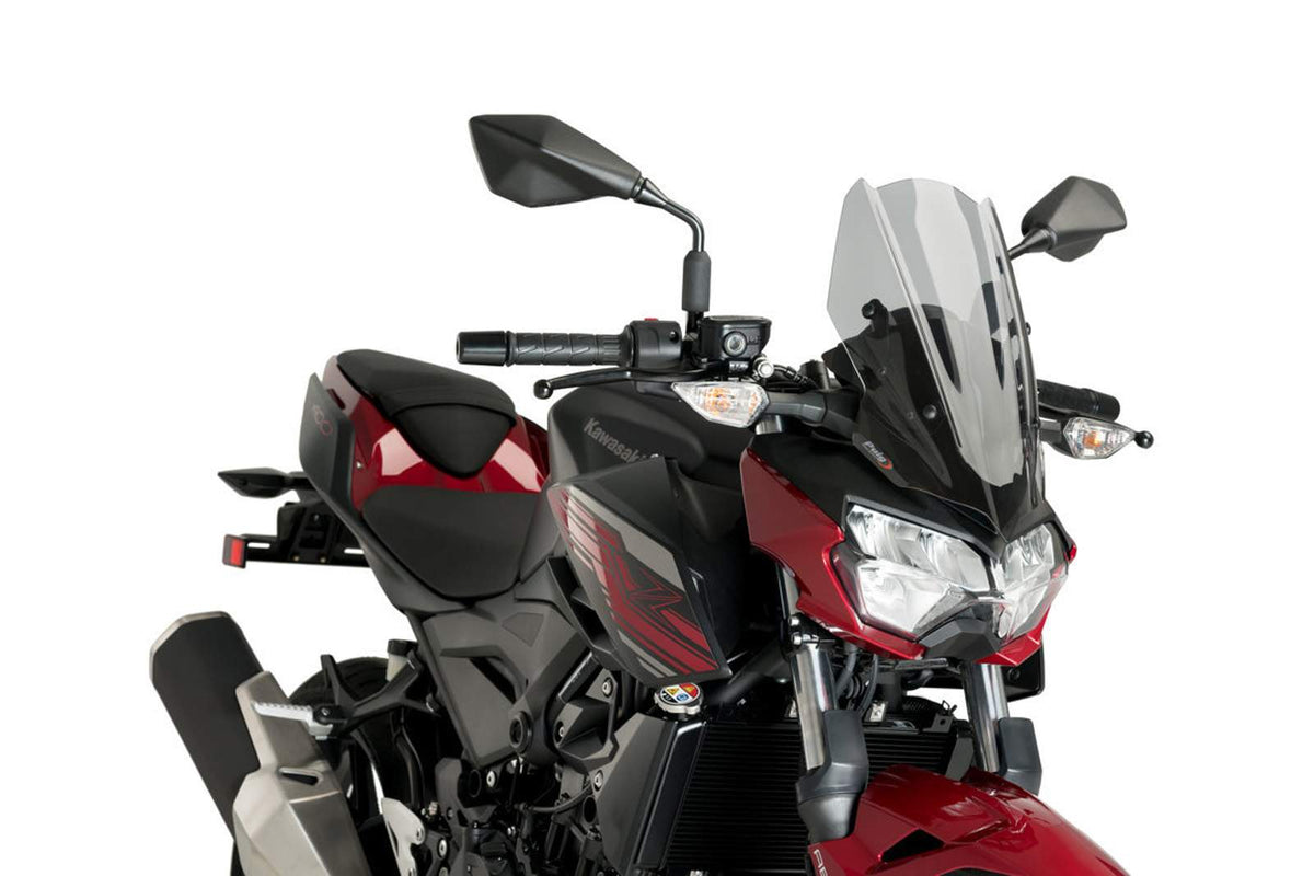 PUIG CUPOLINO NAKED N.G. SPORT PER KAWASAKI Z400 23-24 FUME CHIARO