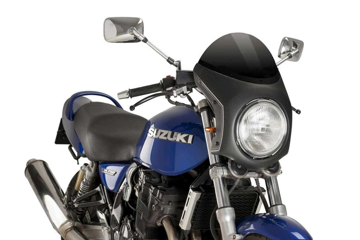 PUIG CUPOLINO SEMICARENATO PER TRIUMPH SPEED TWIN 900 23-24 NERO-CARBON