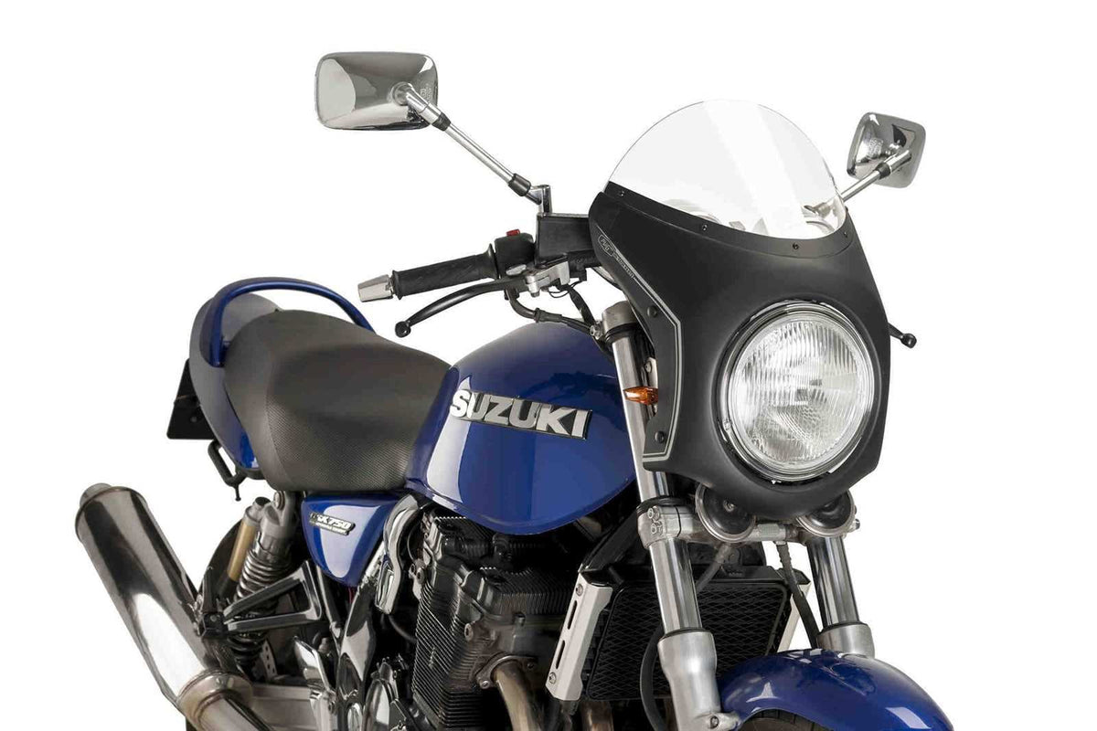 PUIG CUPOLINO SEMICARENATO PER BSA GOLD STAR 22-25 TRASPARENTE-NERO