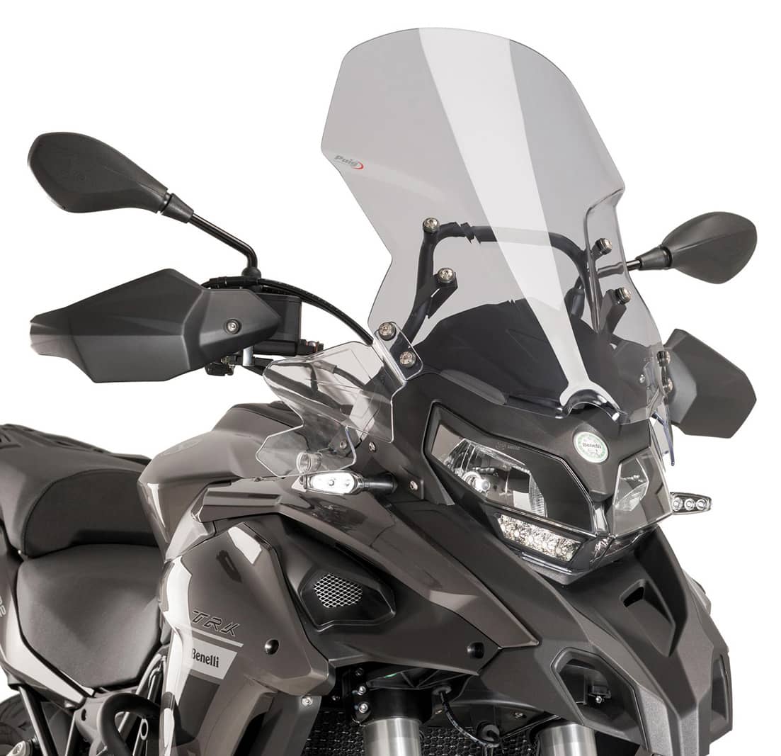 PUIG CUPOLINO TOURING PER QJ SRT 550 X TRAIL 23-24 FUME CHIARO