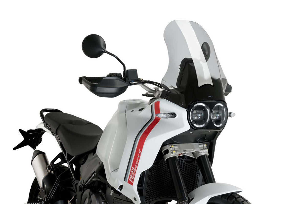 PUIG CUPOLINO TOURING DUCATI DESERT X DISCOVERY 2025 FUME CHIARO