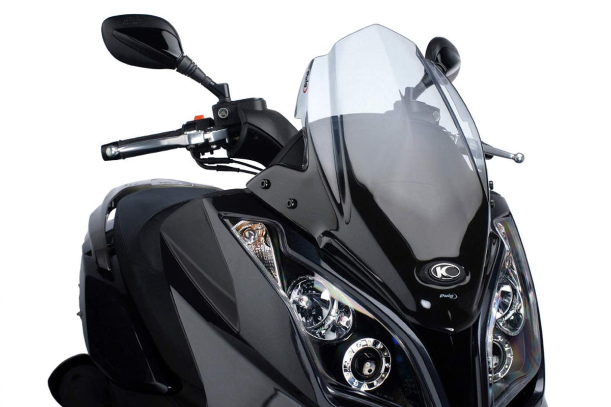 PUIG CUPOLINO V-TECH LINE SPORT PER KYMCO SUPERDINK 350i 09-14 TRASPARENTE