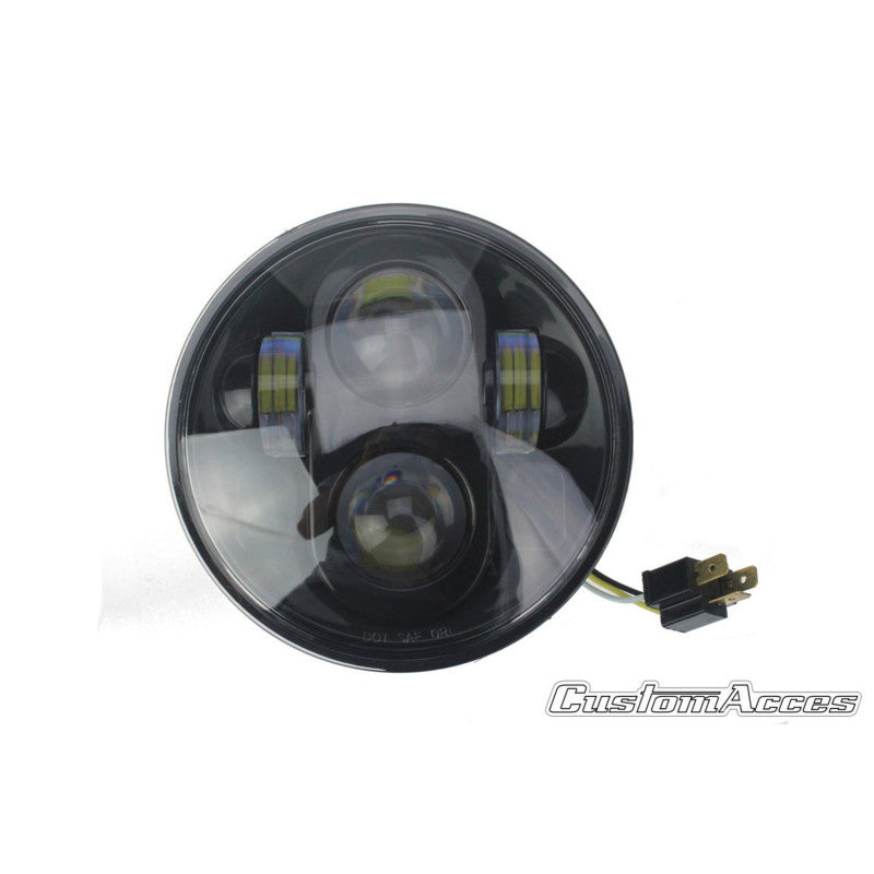 CUSTOM ACCES FARO A LED OVNI PER INDIAN SCOUT 15-20 NERO