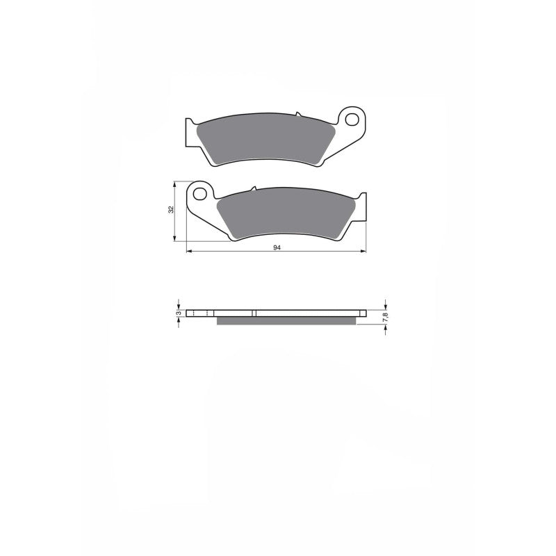 DELTA PASTIGLIA FRENO SEMIM. KX MONTA SU HONDA CR 250 RN/RP/RR 92-94-OFFERTA