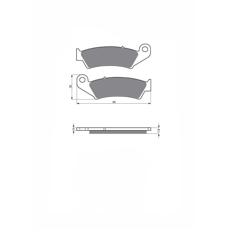 DELTA PASTIGLIA FRENO SEMIM. MX MONTA SU HONDA CR 250 RN/RP/RR 92-94-OFFERTA