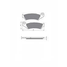 DELTA PASTIGLIA FRENO SEMIM. MX MONTA SU HONDA CR 250 RN/RP/RR 92-94-OFFERTA
