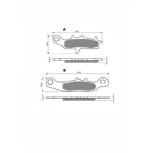 DELTA PASTIGLIA FRENO SEMIM. MX MONTA SU KAWASAKI KVF 650 A1/A2 PRAIRIE 02-03-OFFERTA