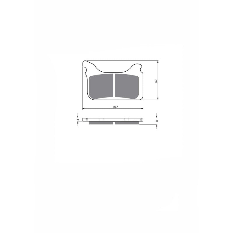 DELTA PASTIGLIA FRENO SINT. KXR MONTA SU HUSABERG FS 450 E 06-08-OFFERTA