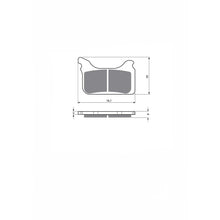 DELTA PASTIGLIA FRENO SINT. KXR MONTA SU HUSABERG FS 650 C 06-08-OFFERTA