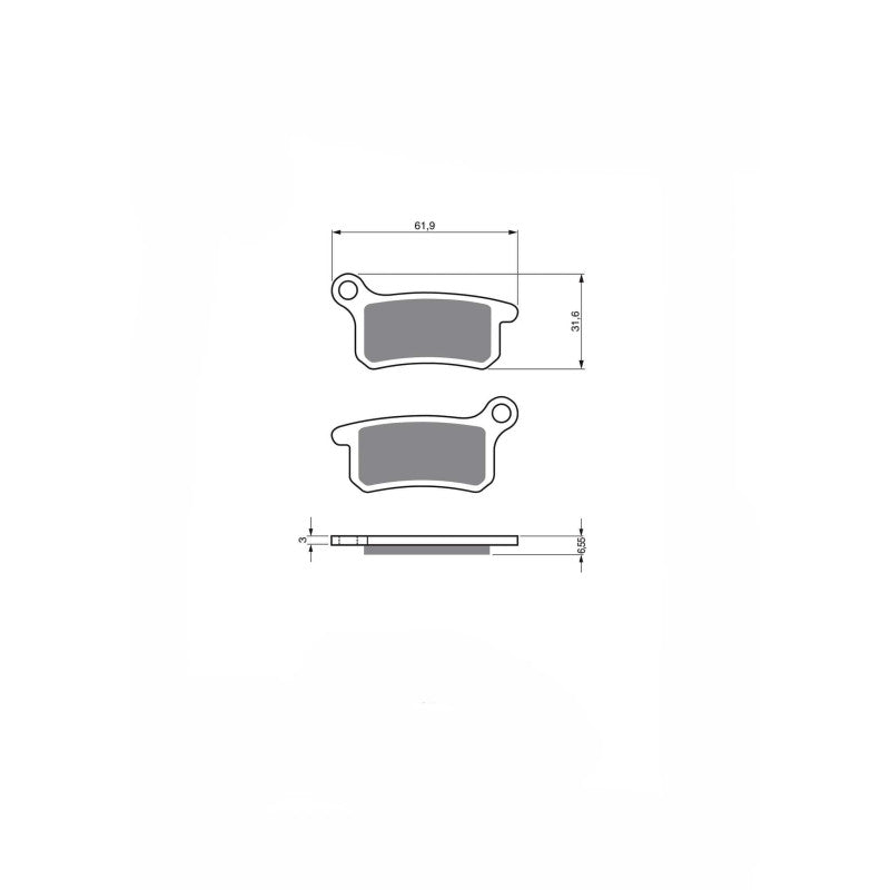 DELTA PASTIGLIA FRENO SINT. MXR MONTA SU KTM SX 65 02-03-OFFERTA