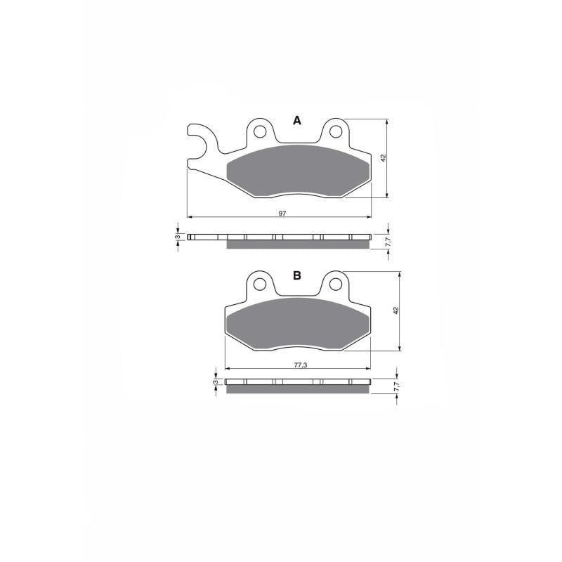 DELTA PASTIGLIA FRENO SINT. MXR MONTA SU SUZUKI LT-F 500 2002-OFFERTA