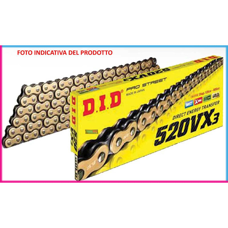 DID CATENA 520VX3 PER KTM Duke 690 12-13 G/B 118 MAGLIE