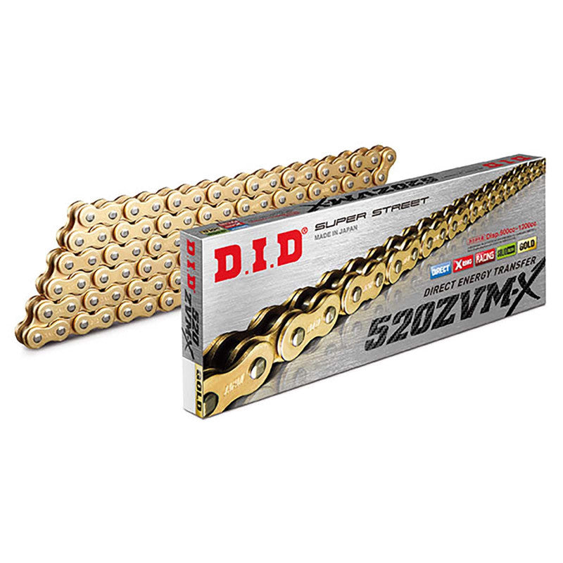 DID CATENA S 520ZVMX M106-R PER DUCATI HYPERMOTARD 950 19-24 ORO/ORO