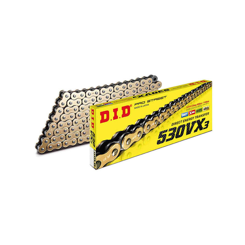 DID CATENA S 530VX3 M112-R PER HONDA VFR800/VTEC 06-10 ORO/NERO