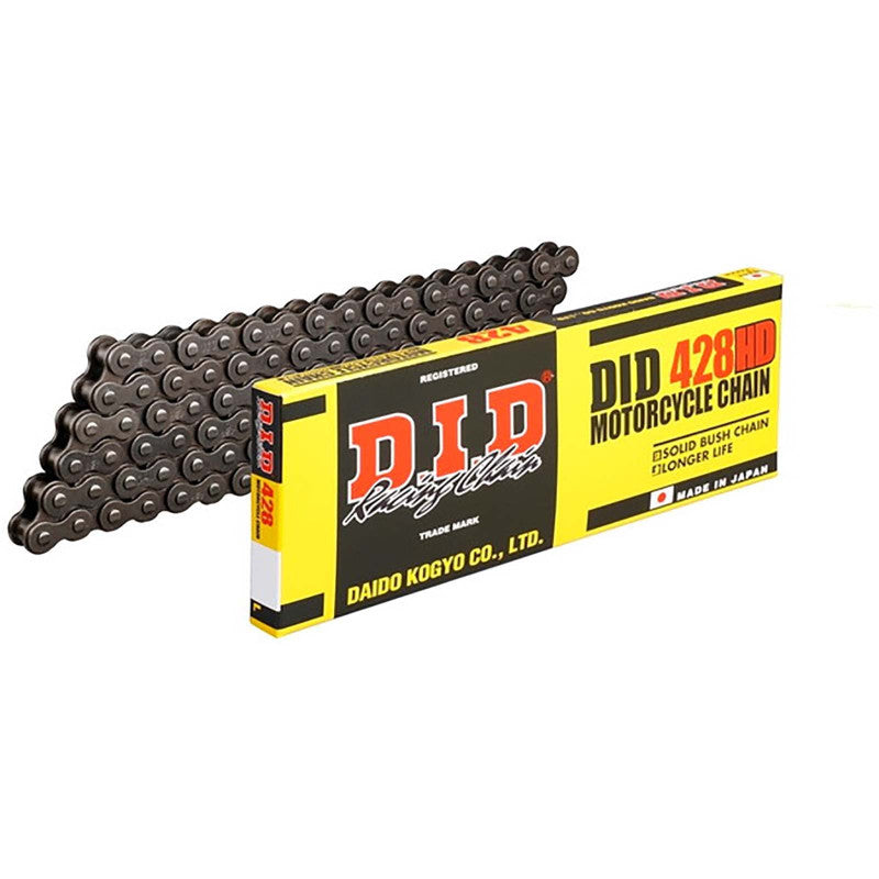 DID CATENA S+2 428H M148-C PER YAMAHA 125 XVS DRAGSTAR 00-09 NERO/NERO