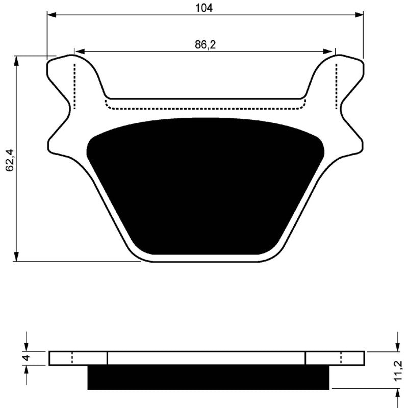 GOLDFREN PASTIGLIA FRENO AD MONTA SU HARLEY D. 1340 FXDWG DYNA WIDE GLIDE 93-99-OFFERTA