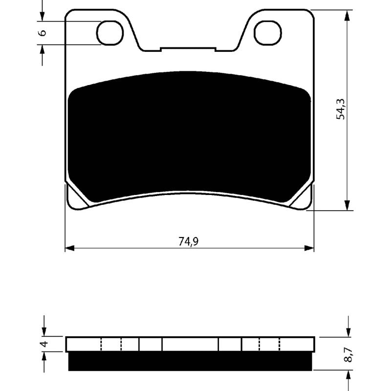 GOLDFREN PASTIGLIA FRENO AD MONTA SU YAMAHA 1000 FZR EX UP 91-93-OFFERTA-COD.045AD