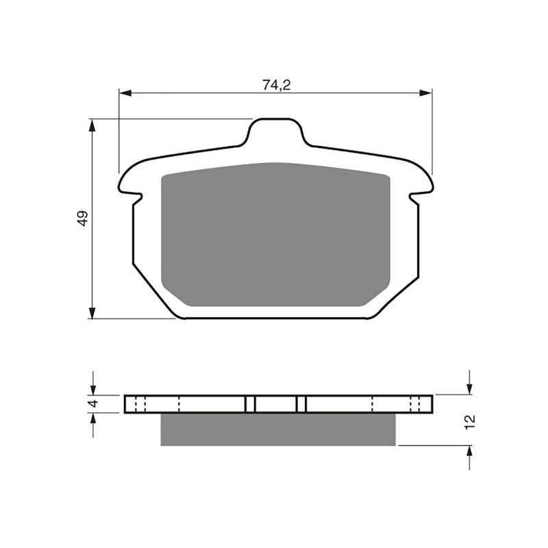 GOLDFREN PASTIGLIA FRENO S3 MONTA SU HARLEY D. FLST/FLSTC/FLSTF/FLSTS/FLSTN 84-87 15-OFFERTA