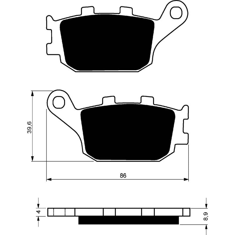 GOLDFREN PASTIGLIA FRENO S33 MONTA SU SUZUKI 1250 GSF S BANDIT ABS 15-OFFERTA