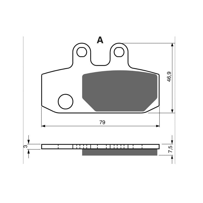 GOLDFREN PASTIGLIA FRENO SINT. AD MONTA SU APRILIA 500 ATLANTIC 02-05-OFFERTA