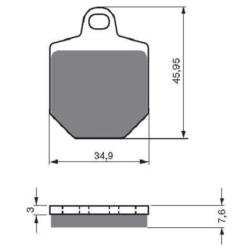 GOLDFREN PASTIGLIA FRENO SINT. AD MONTA SU KTM 560 SMR 07-OFFERTA