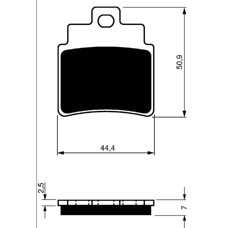GOLDFREN PASTIGLIA FRENO SINT. AD MONTA SU KYMCO 250 KXR MONGOOSE 04-07-OFFERTA