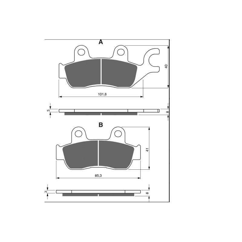 GOLDFREN PASTIGLIA FRENO SINT. AD MONTA SU KYMCO PEOPLE S I 250 07--OFFERTA
