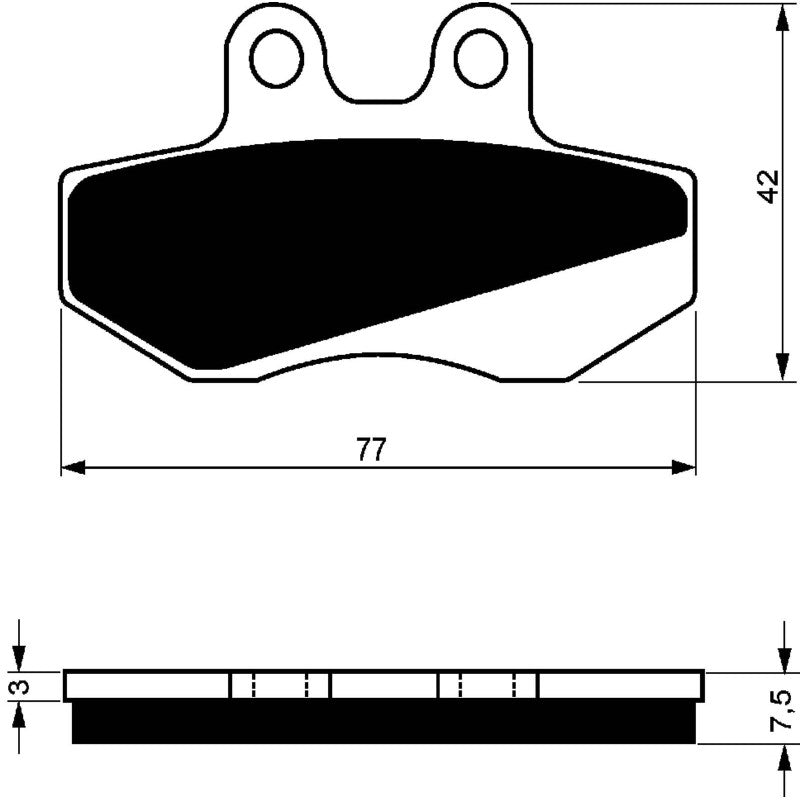 GOLDFREN PASTIGLIA FRENO SINT. AD MONTA SU MOTO ROMA 125 SMX 04-06-OFFERTA