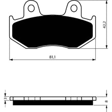 GOLDFREN PASTIGLIA FRENO SINT. AD MONTA SU SUZUKI 250 AN W/X/Y BURGMAN 98-02-OFFERTA