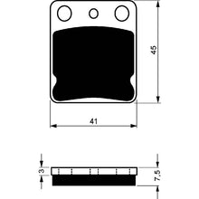 GOLDFREN PASTIGLIA FRENO SINT. AD MONTA SU SUZUKI 250 TS 85-89-OFFERTA
