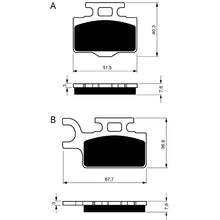 GOLDFREN PASTIGLIA FRENO SINT. AD MONTA SU SUZUKI 65 RM K3-5 03-05-OFFERTA-COD.167AD