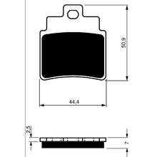 GOLDFREN PASTIGLIA FRENO SINT. AD MONTA SU SYM 250 JOYMAX 07-08-OFFERTA