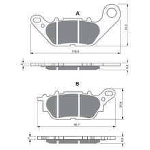 GOLDFREN PASTIGLIA FRENO SINT. AD MONTA SU YAMAHA 125 YBR 08-13-OFFERTA