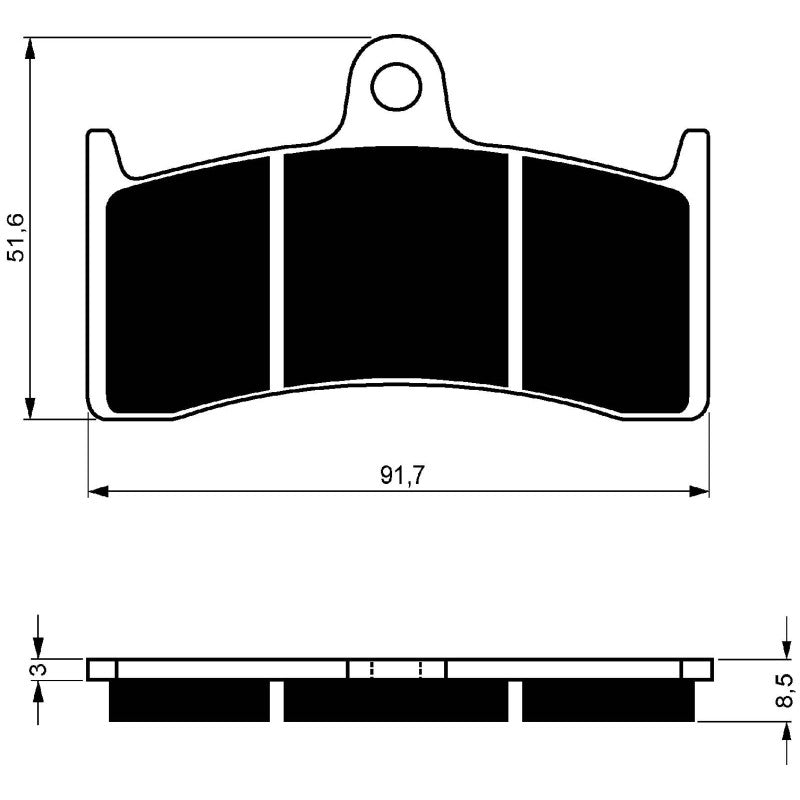 GOLDFREN PASTIGLIA FRENO SINT. AD MONTA SU YAMAHA 750 YZF-R7 99-01-OFFERTA